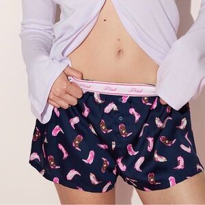 NWT PINK Victoria's Secret Women's PJ Shorts Set